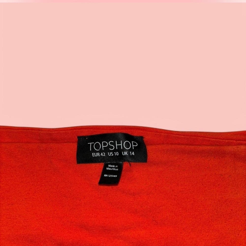 Topshop Orange Tube Top